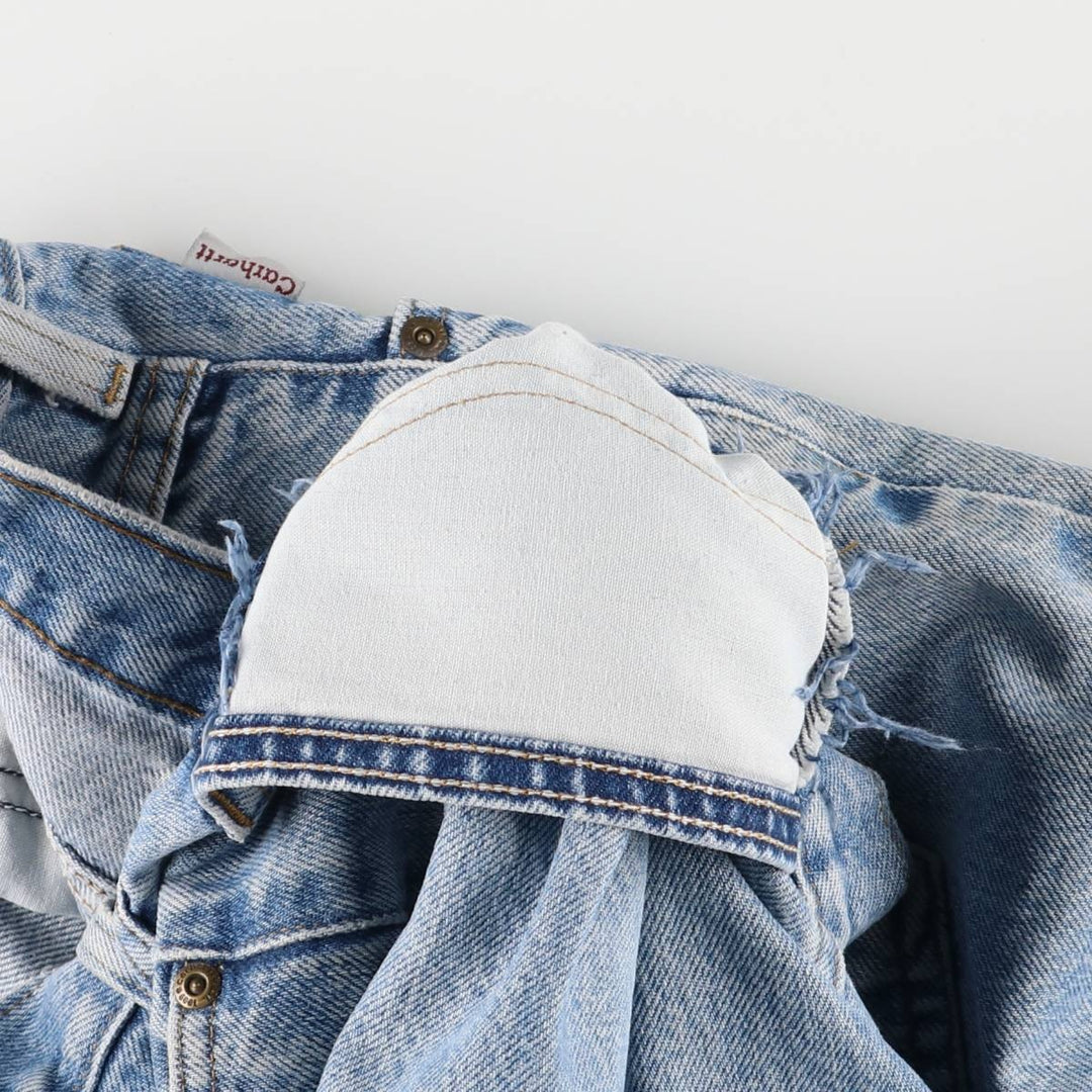 2000'S Carhartt Loose Fit Denim Shorts/Jorts, Men's Size 34 cotton blue type Vintage Second Hand