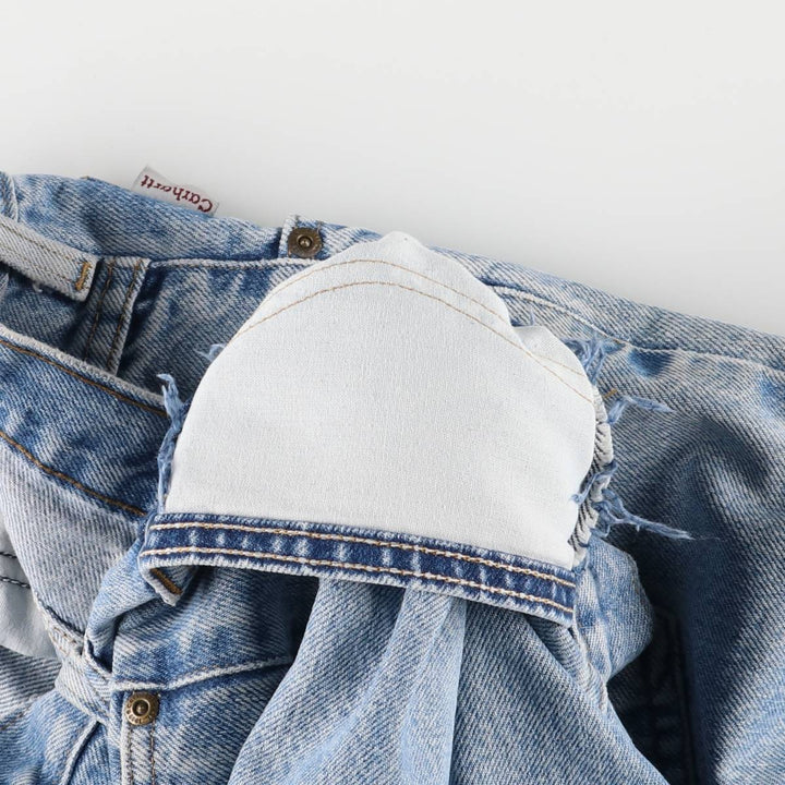 2000'S Carhartt Loose Fit Denim Shorts/Jorts, Men's Size 34 cotton blue type Vintage Second Hand