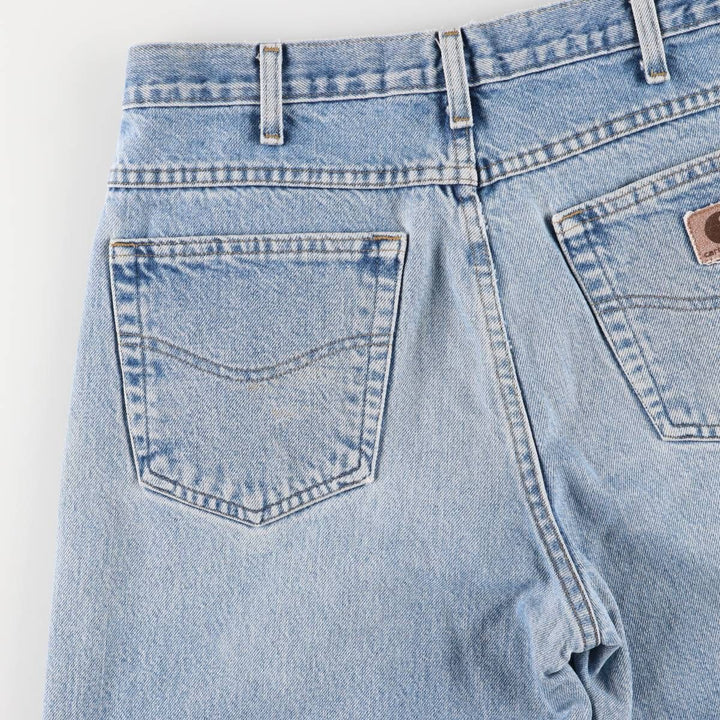 2000'S Carhartt Loose Fit Denim Shorts/Jorts, Men's Size 34 cotton blue type Vintage Second Hand