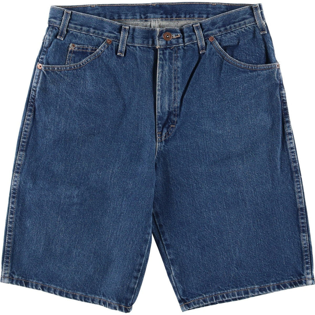 Dickies Regular Denim Shorts, Half Pants, Jorts, Men's, W35 equivalent cotton blue type Vintage Second Hand