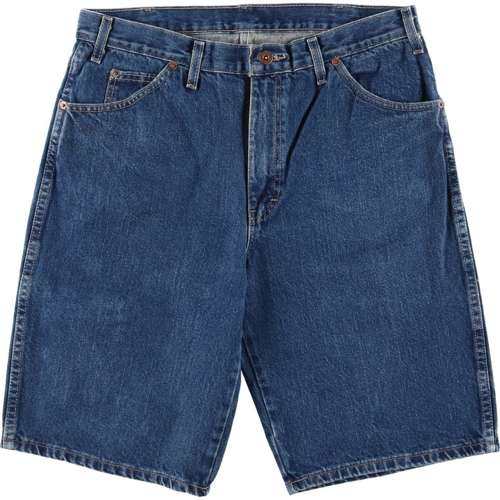 Dickies Regular Denim Shorts, Half Pants, Jorts, Men's, W35 equivalent cotton blue type Vintage Second Hand