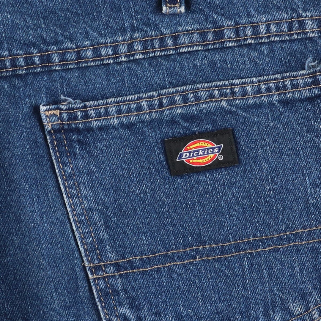Dickies Regular Denim Shorts, Half Pants, Jorts, Men's, W35 equivalent cotton blue type Vintage Second Hand