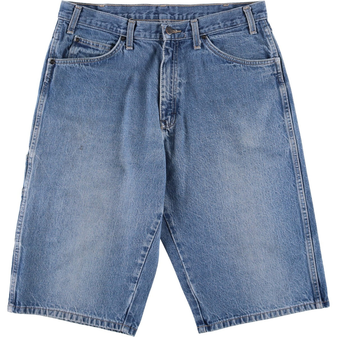 Dickies denim shorts, half pants, jorts, men's w35 equivalent cotton blue type Vintage Second Hand