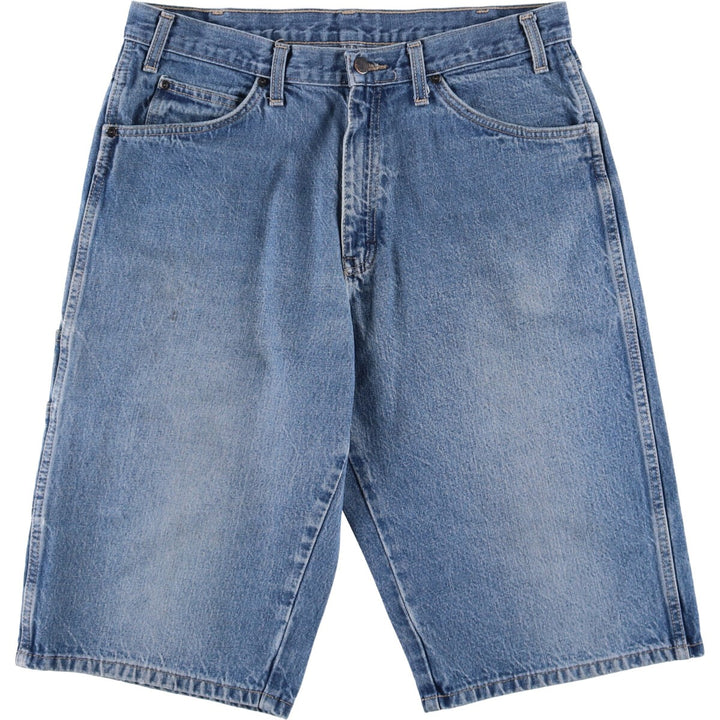 Dickies denim shorts, half pants, jorts, men's w35 equivalent cotton blue type Vintage Second Hand