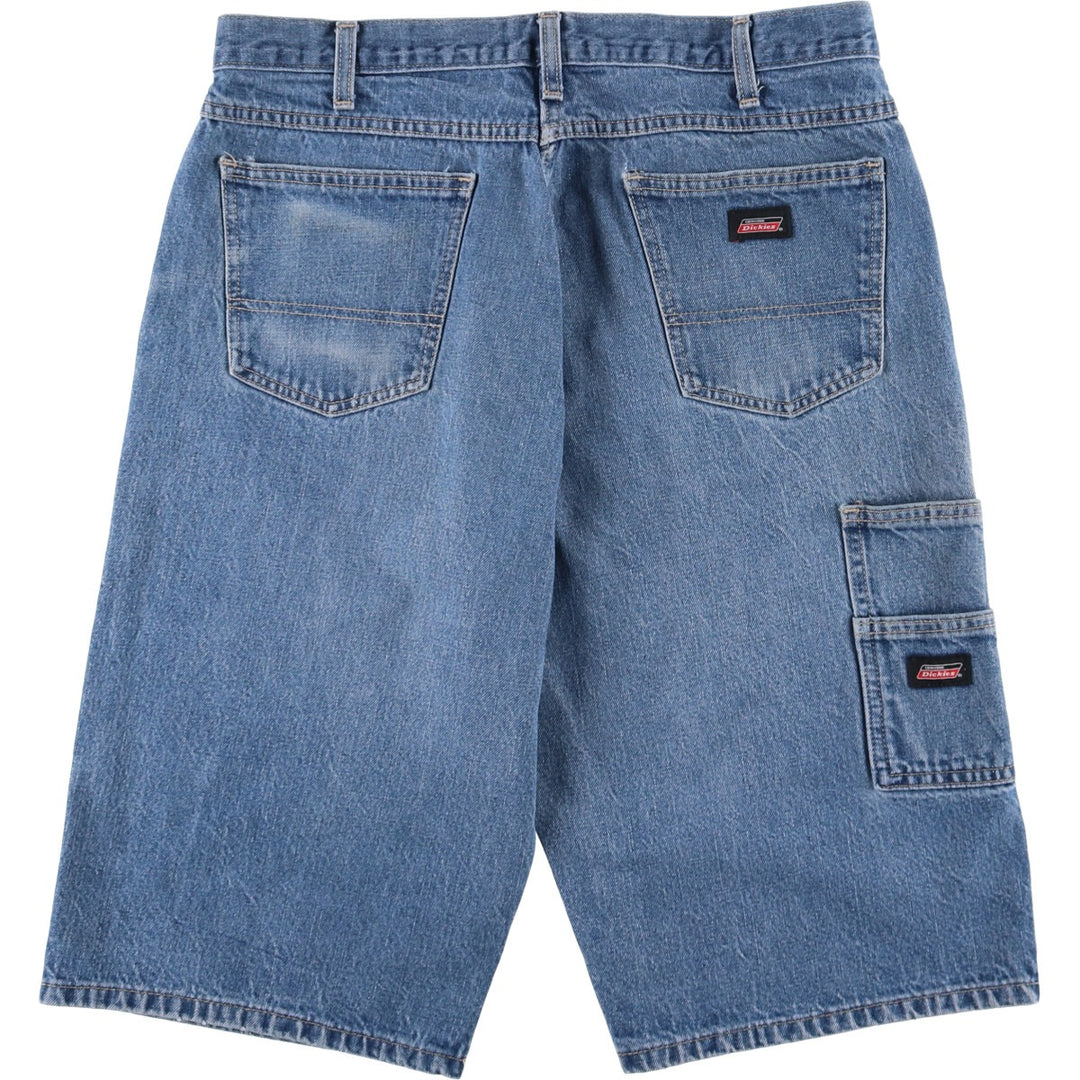 Dickies denim shorts, half pants, jorts, men's w35 equivalent cotton blue type Vintage Second Hand