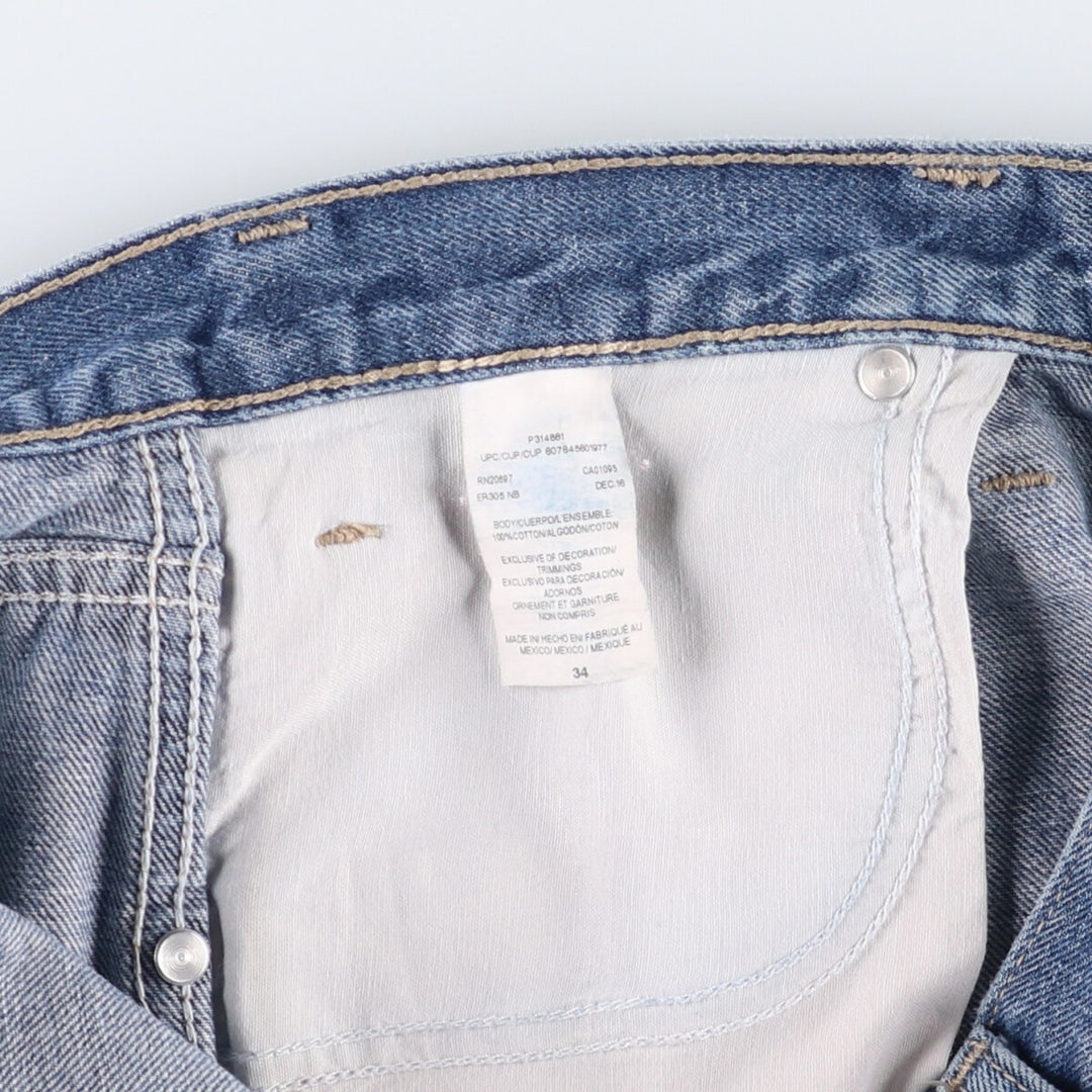 Dickies denim shorts, half pants, jorts, men's w35 equivalent cotton blue type Vintage Second Hand