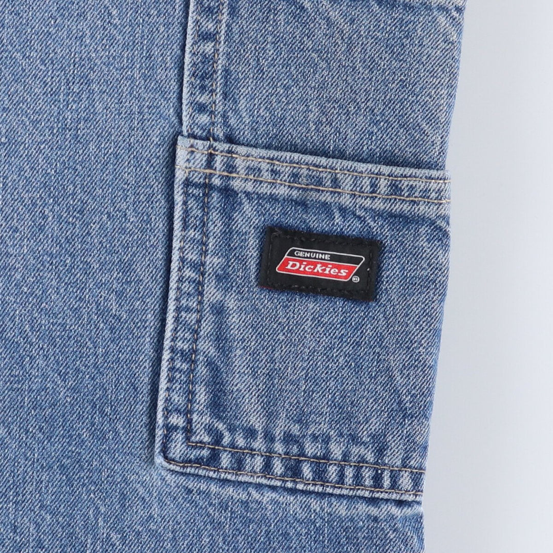 Dickies denim shorts, half pants, jorts, men's w35 equivalent cotton blue type Vintage Second Hand