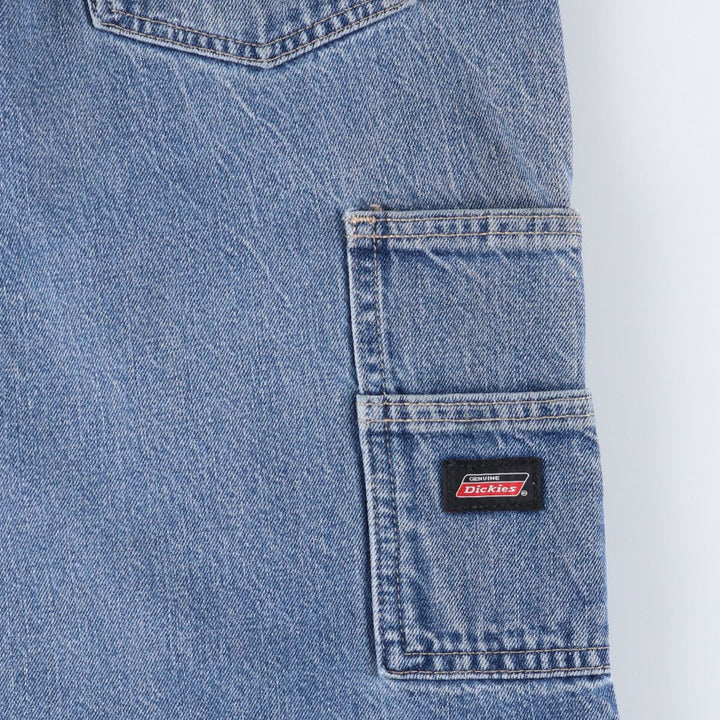 Dickies denim shorts, half pants, jorts, men's w35 equivalent cotton blue type Vintage Second Hand