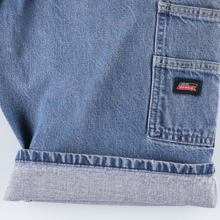 Dickies denim shorts, half pants, jorts, men's w35 equivalent cotton blue type Vintage Second Hand