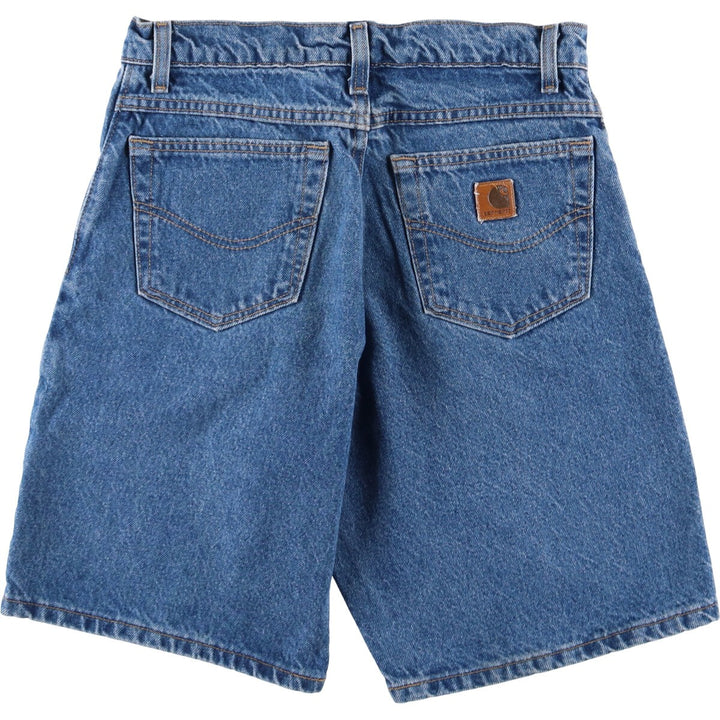 Carhartt denim shorts, half pants, jorts, men's w31 equivalent unclear blue type Vintage Second Hand