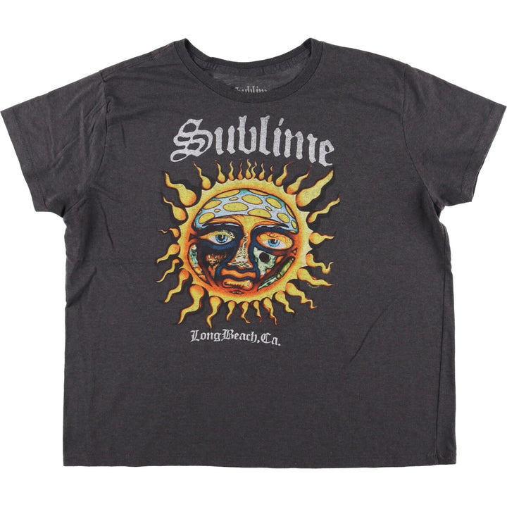 SUBLIME Band T-shirt, Men's XL size cotton Charcoal Vintage Second Hand