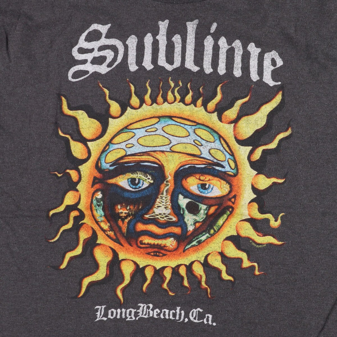 SUBLIME Band T-shirt, Men's XL size cotton Charcoal Vintage Second Hand