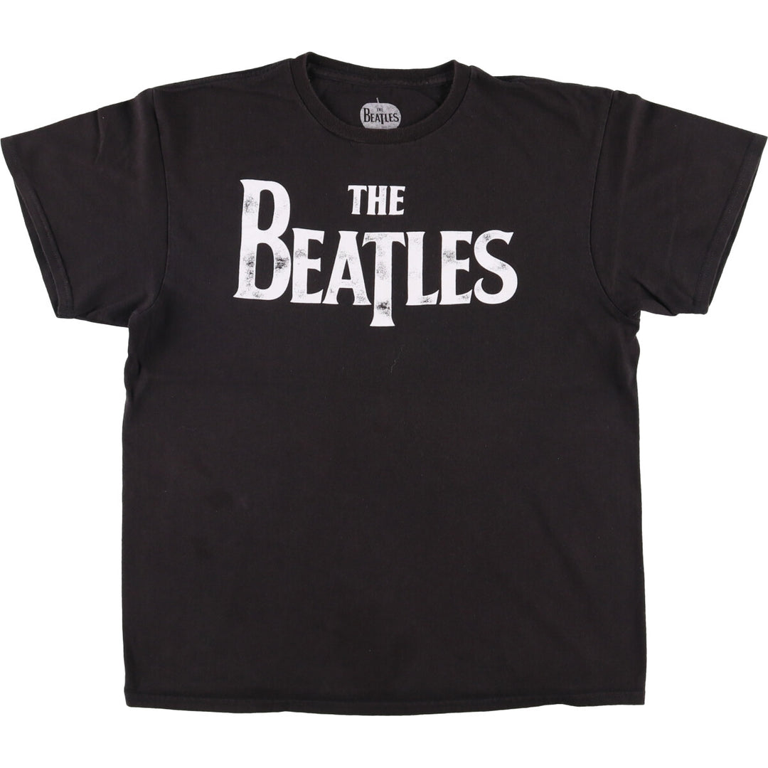THE BEATLES The Beatles Band T-shirt Band T Men's L size cotton black type Vintage Second Hand