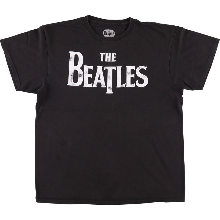 THE BEATLES The Beatles Band T-shirt Band T Men's L size cotton black type Vintage Second Hand