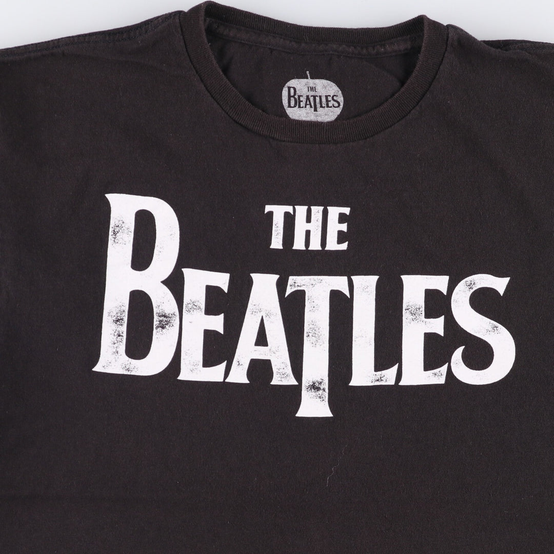 THE BEATLES The Beatles Band T-shirt Band T Men's L size cotton black type Vintage Second Hand