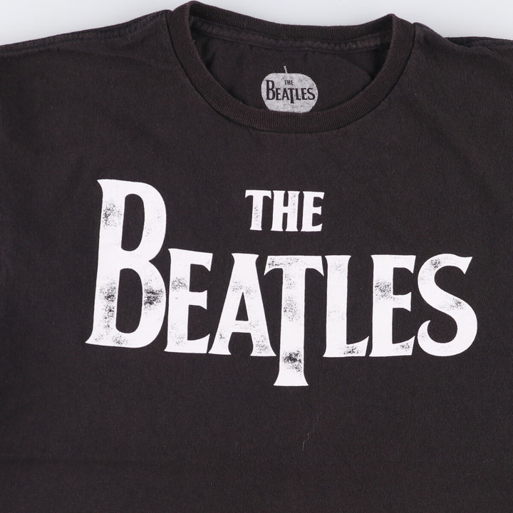 THE BEATLES The Beatles Band T-shirt Band T Men's L size cotton black type Vintage Second Hand