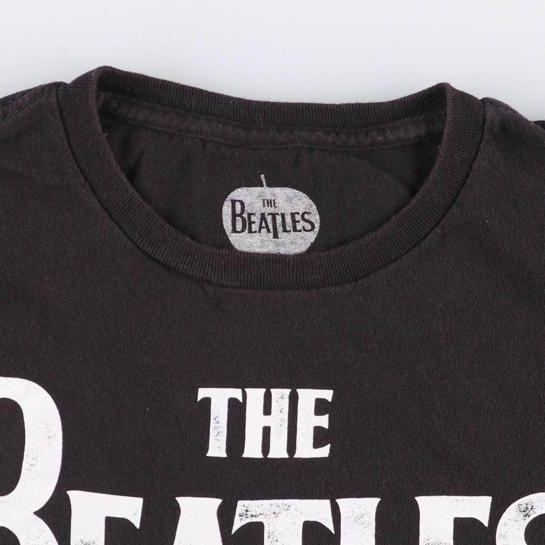 THE BEATLES The Beatles Band T-shirt Band T Men's L size cotton black type Vintage Second Hand
