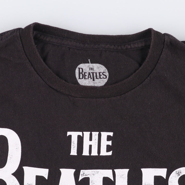 THE BEATLES The Beatles Band T-shirt Band T Men's L size cotton black type Vintage Second Hand