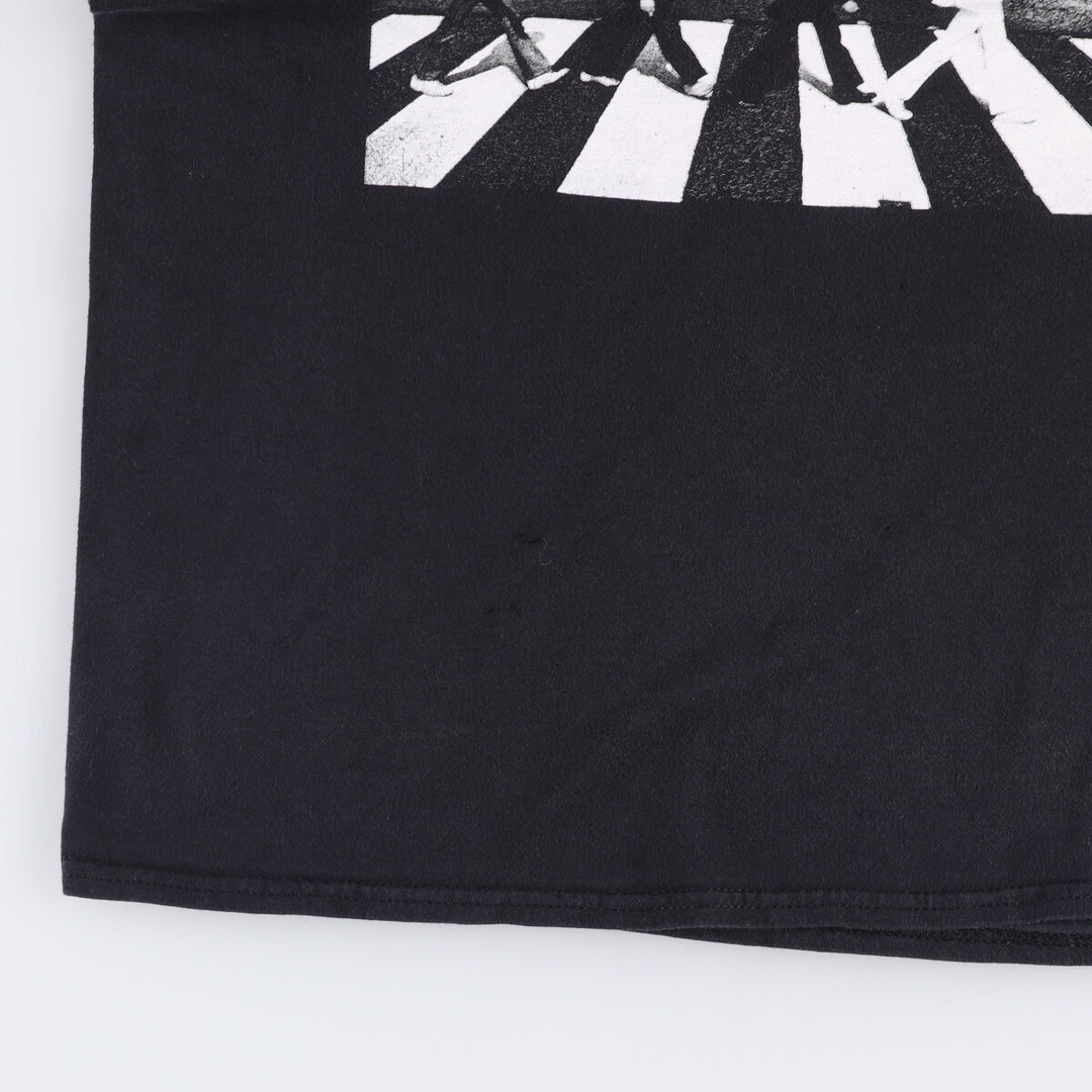 THE BEATLES The Beatles Band T-shirt Band T Men's M size cotton black type Vintage Second Hand