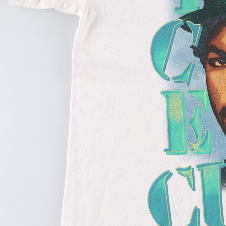 ICE CUBE Rap T-shirt, Men's XL size cotton white type Vintage Second Hand