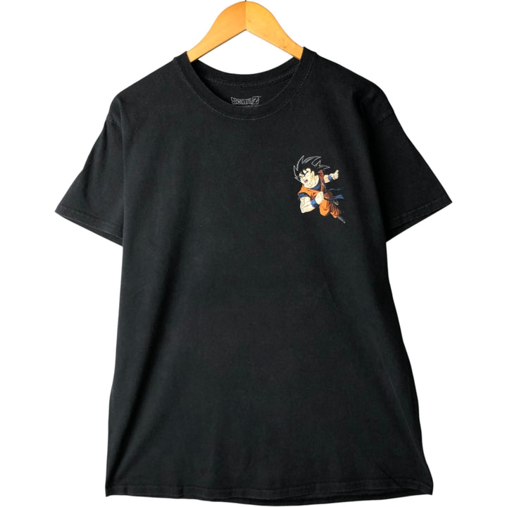 DRAGONBALL Z Dragon Ball Z Son Goku Shenron Anime Character Print T-Shirt Men's Size L cotton black type Vintage Second Hand