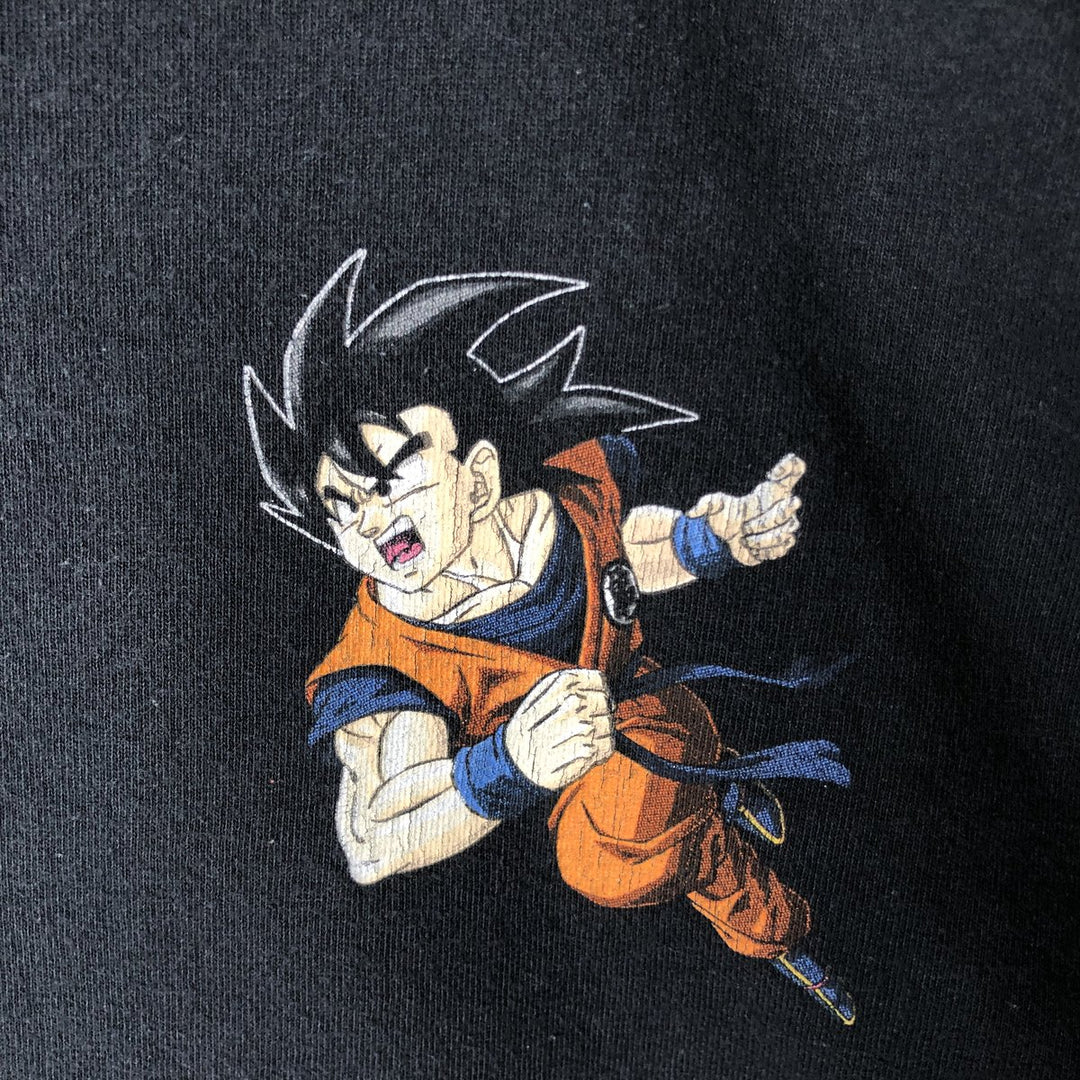 DRAGONBALL Z Dragon Ball Z Son Goku Shenron Anime Character Print T-Shirt Men's Size L cotton black type Vintage Second Hand