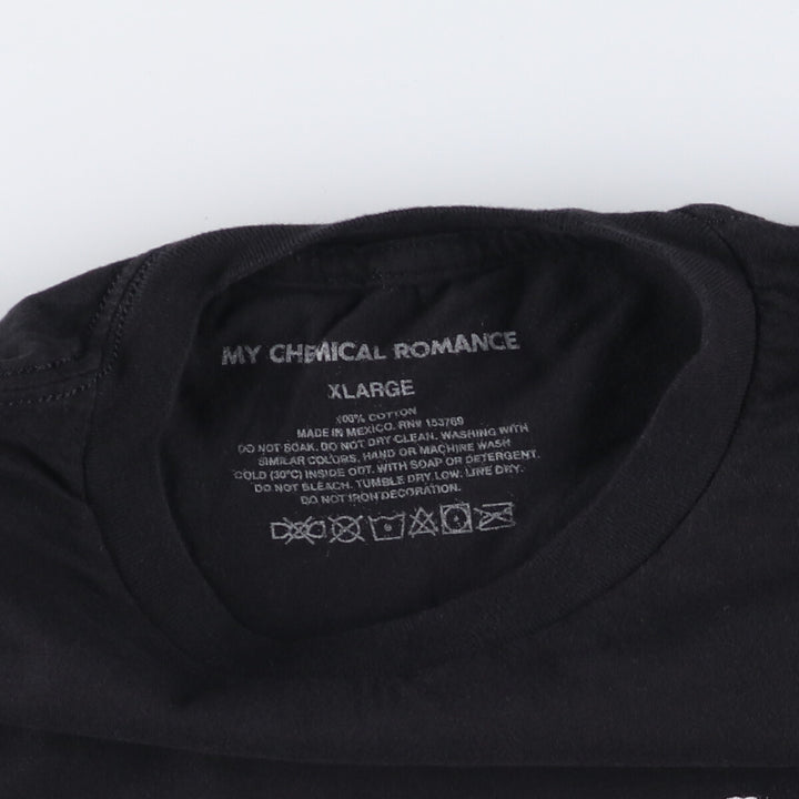 MY CHEMICAL ROMANCE My Chemical Romance Band T-shirt Band T Men's XL equivalent cotton black type Vintage Second Hand