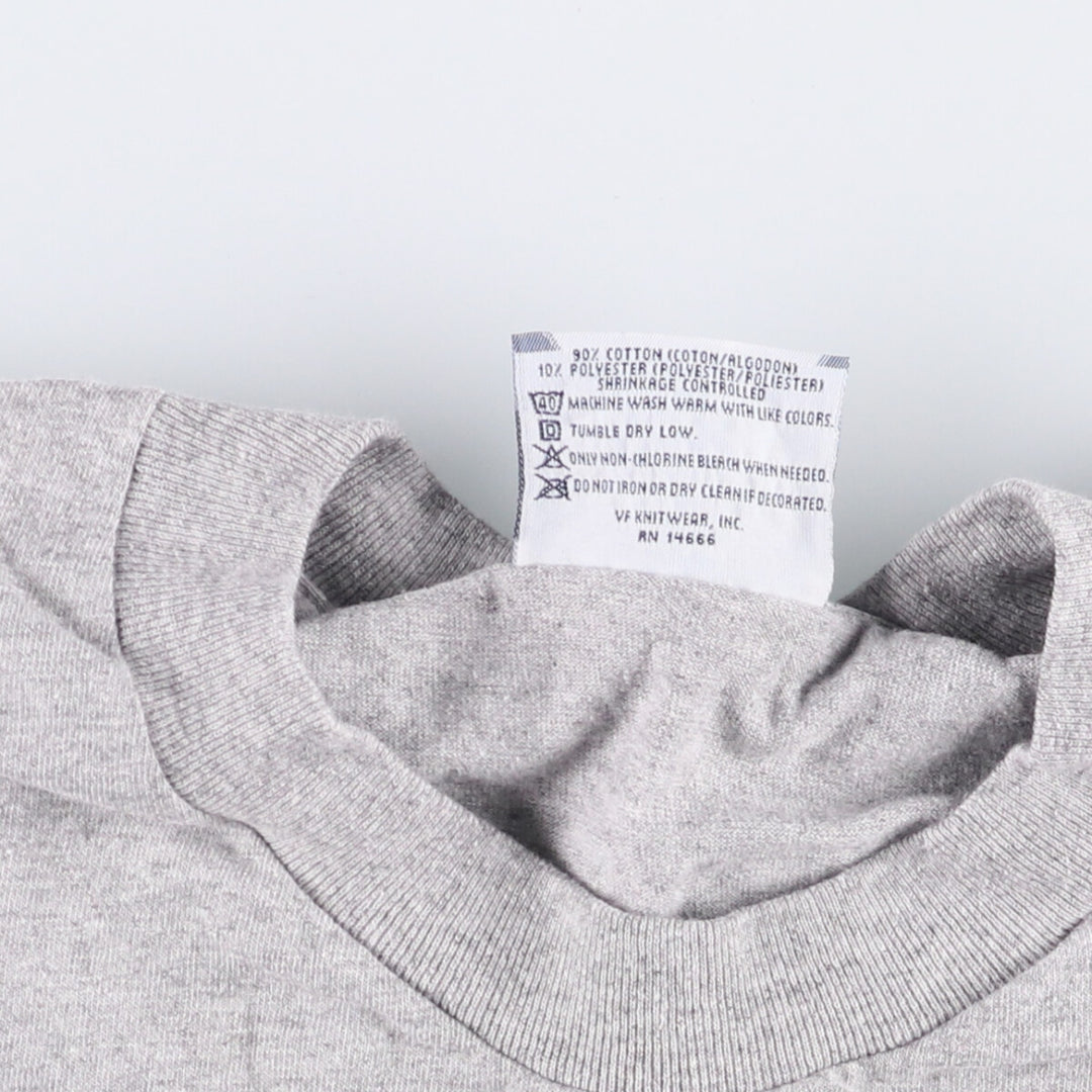 Vintage 90s-00'S Lee print T-shirt, men's size L cotton gray type Vintage Second Hand