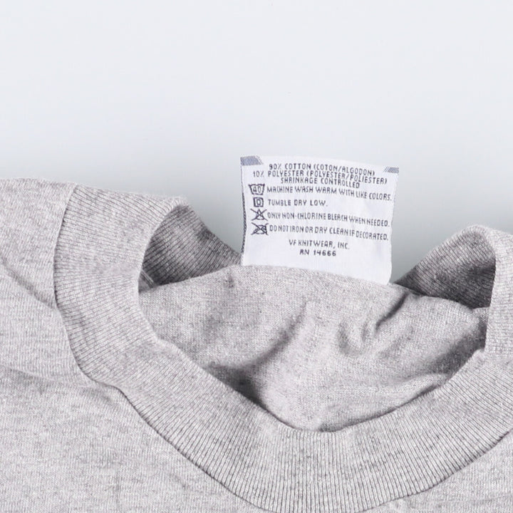Vintage 90s-00'S Lee print T-shirt, men's size L cotton gray type Vintage Second Hand