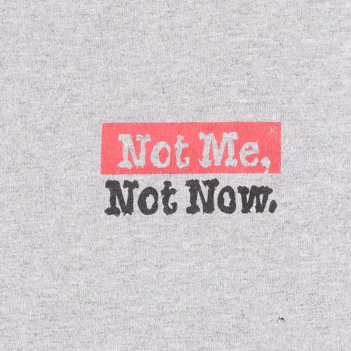 Vintage 90s-00'S Lee print T-shirt, men's size L cotton gray type Vintage Second Hand