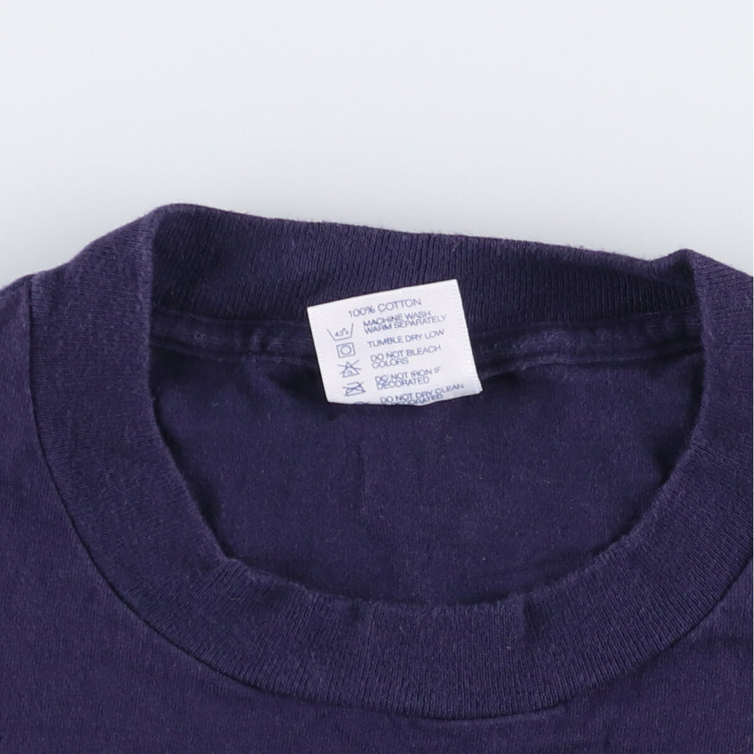 Vintage 90'S Delta DELTA Printed T-shirt, Made in USA, Men's XL cotton navy blue type Vintage Second Hand