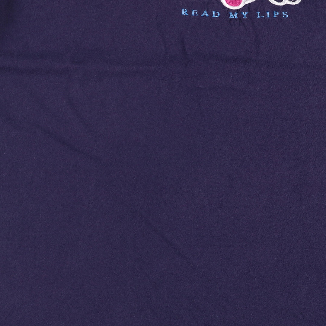 Vintage 90'S Delta DELTA Printed T-shirt, Made in USA, Men's XL cotton navy blue type Vintage Second Hand