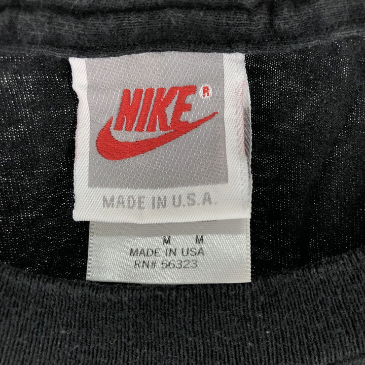 Nike Air Long Sleeve T-Shirt, Made in USA, Men's Size Medium cotton black type Vintage Second Hand