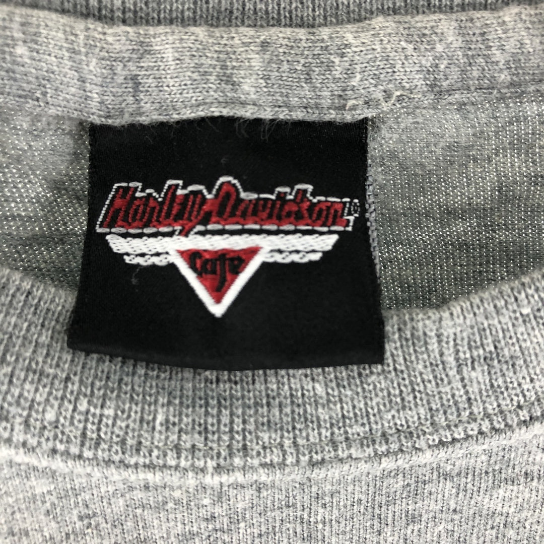 Harley-Davidson Long Sleeve T-Shirt Made in USA Men's XL cotton gray type Vintage Second Hand