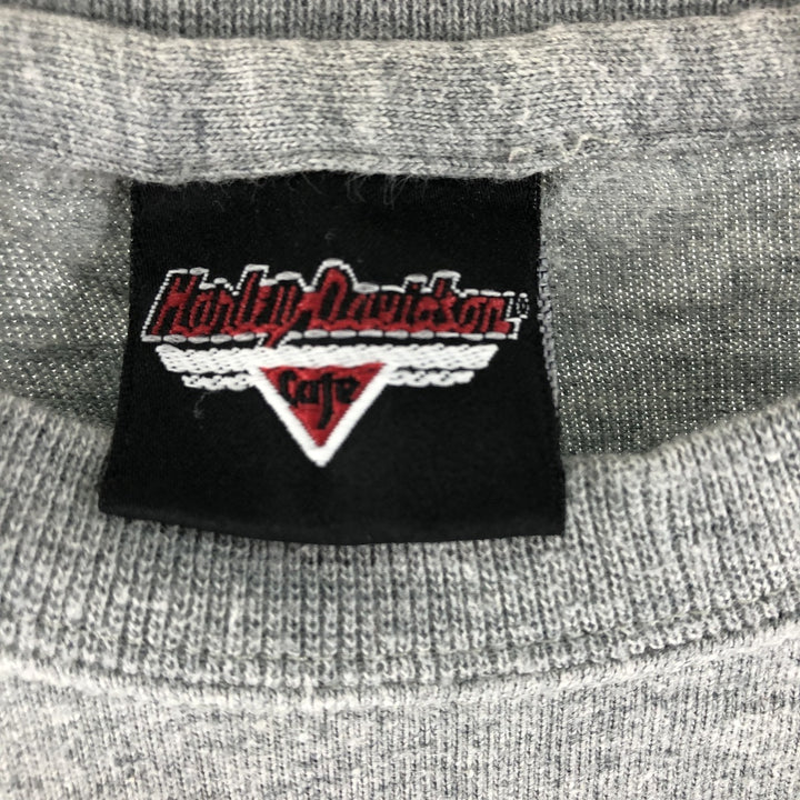 Harley-Davidson Long Sleeve T-Shirt Made in USA Men's XL cotton gray type Vintage Second Hand