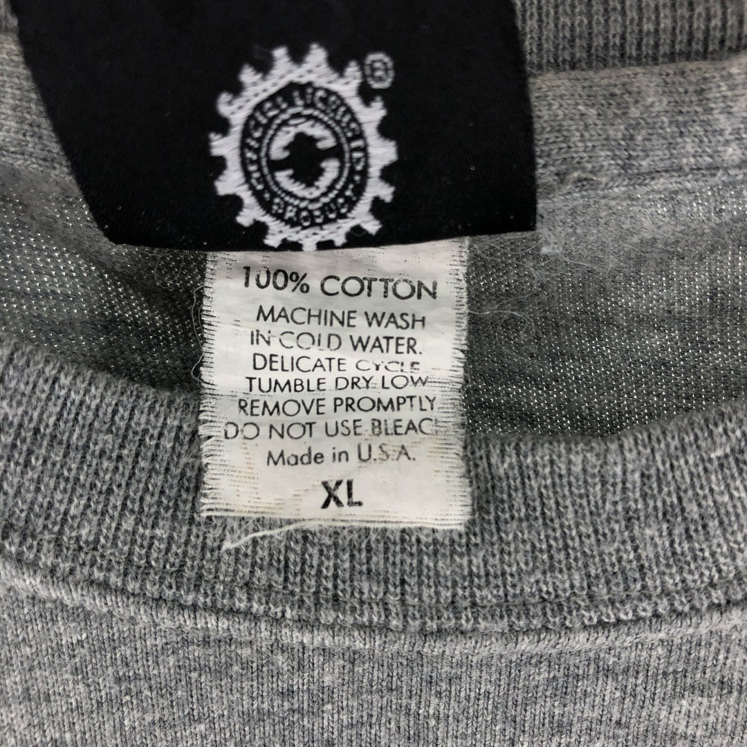Harley-Davidson Long Sleeve T-Shirt Made in USA Men's XL cotton gray type Vintage Second Hand