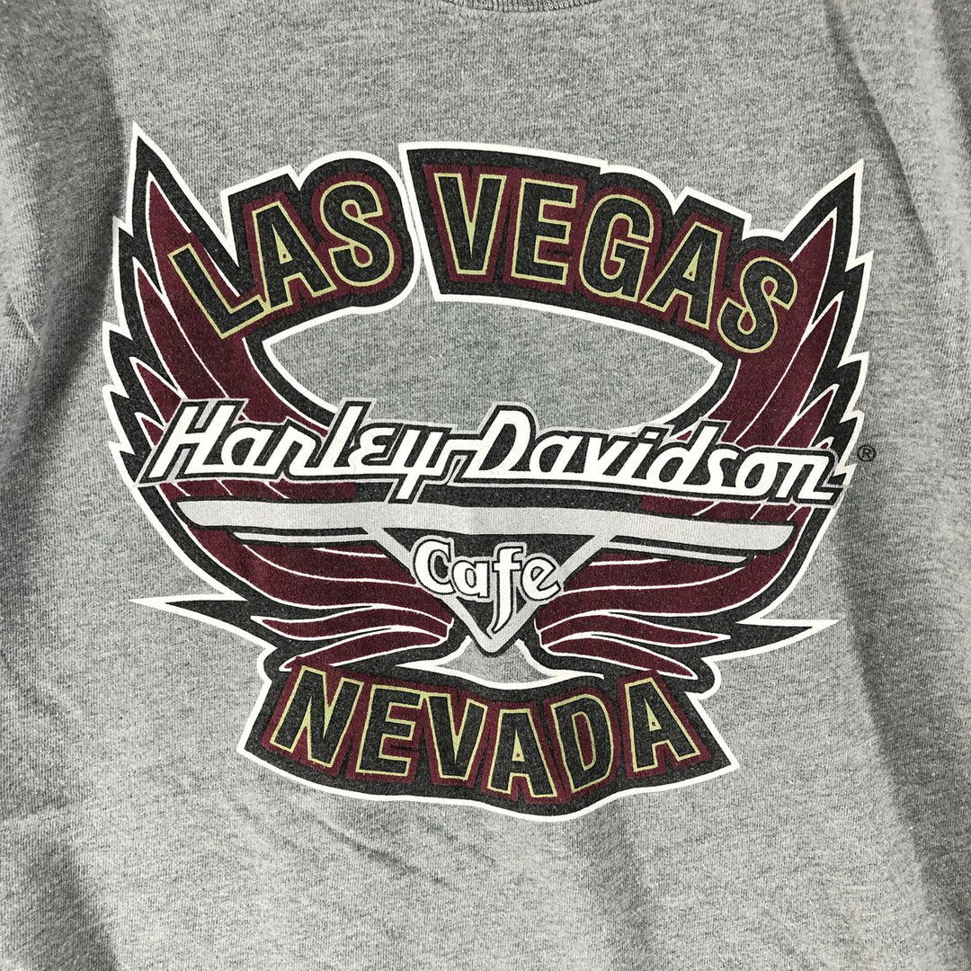 Harley-Davidson Long Sleeve T-Shirt Made in USA Men's XL cotton gray type Vintage Second Hand