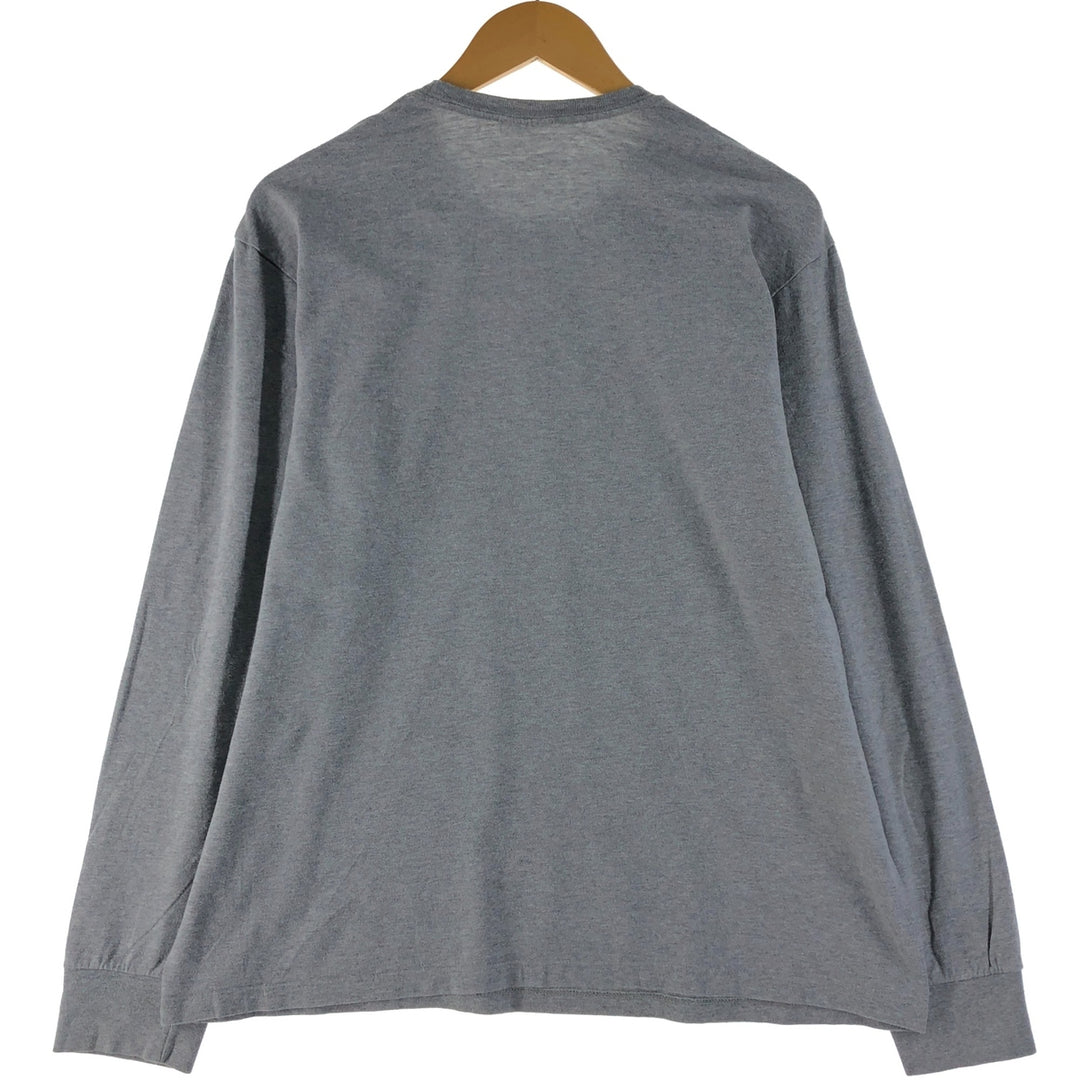 Ralph Lauren POLO by Ralph Lauren long-sleeved T-shirt, men's size M cotton gray type Vintage Second Hand