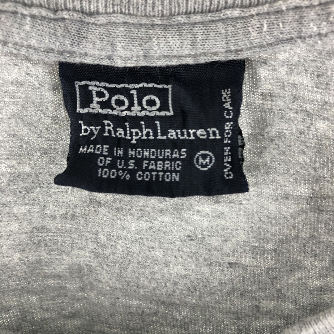 Ralph Lauren POLO by Ralph Lauren long-sleeved T-shirt, men's size M cotton gray type Vintage Second Hand