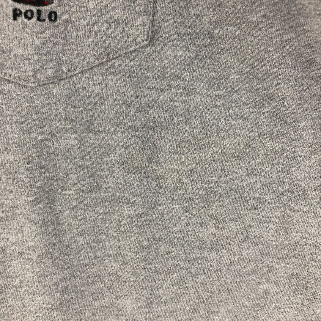 Ralph Lauren POLO by Ralph Lauren long-sleeved T-shirt, men's size M cotton gray type Vintage Second Hand