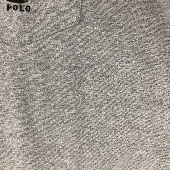 Ralph Lauren POLO by Ralph Lauren long-sleeved T-shirt, men's size M cotton gray type Vintage Second Hand