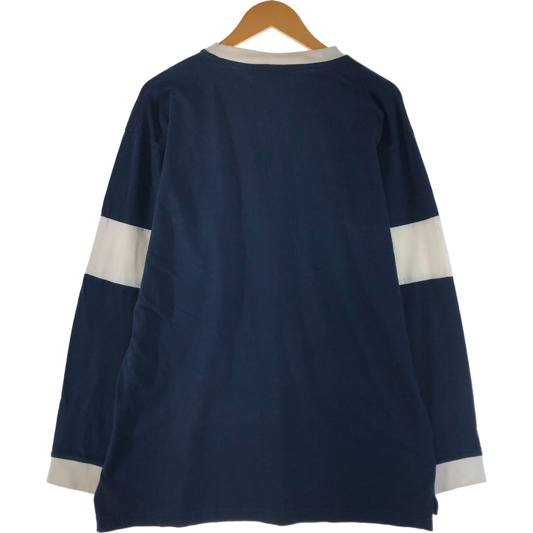 90'S Vintage Hard Rock Cafe Long Sleeve T-Shirt, Men's Size L cotton navy blue type Vintage Second Hand