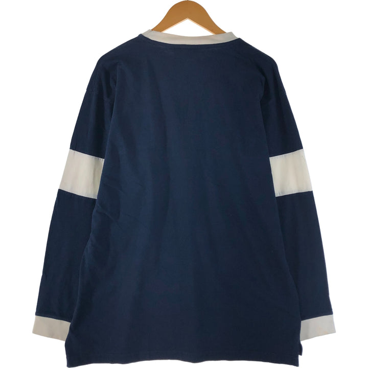 90'S Vintage Hard Rock Cafe Long Sleeve T-Shirt, Men's Size L cotton navy blue type Vintage Second Hand
