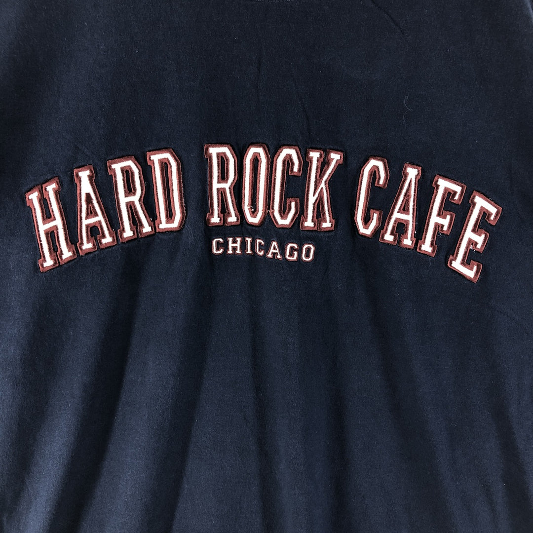 90'S Vintage Hard Rock Cafe Long Sleeve T-Shirt, Men's Size L cotton navy blue type Vintage Second Hand
