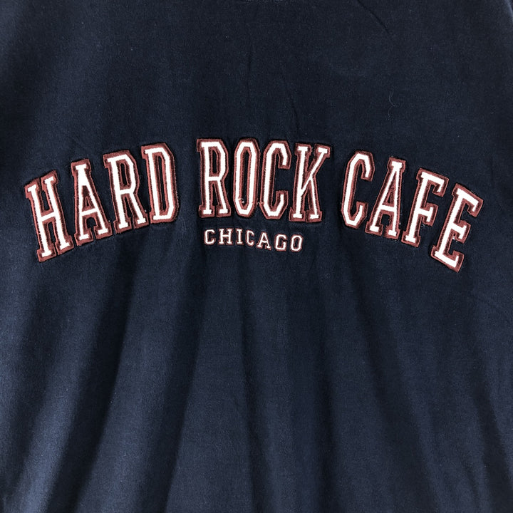 90'S Vintage Hard Rock Cafe Long Sleeve T-Shirt, Men's Size L cotton navy blue type Vintage Second Hand