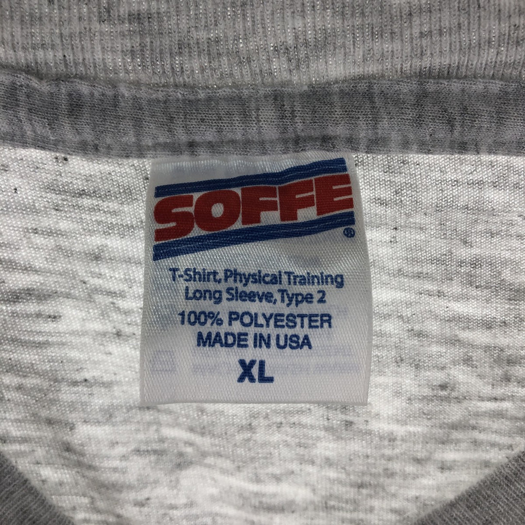 Sophie SOFFE Long Sleeve T-Shirt, Made in USA, Men's Size XL polyester gray type Vintage Second Hand