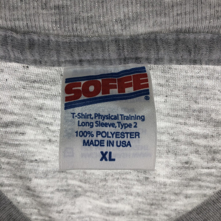 Sophie SOFFE Long Sleeve T-Shirt, Made in USA, Men's Size XL polyester gray type Vintage Second Hand