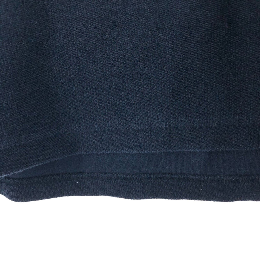 Pendleton High Neck Long T-Shirt, Men's Size L cotton navy blue type Vintage Second Hand