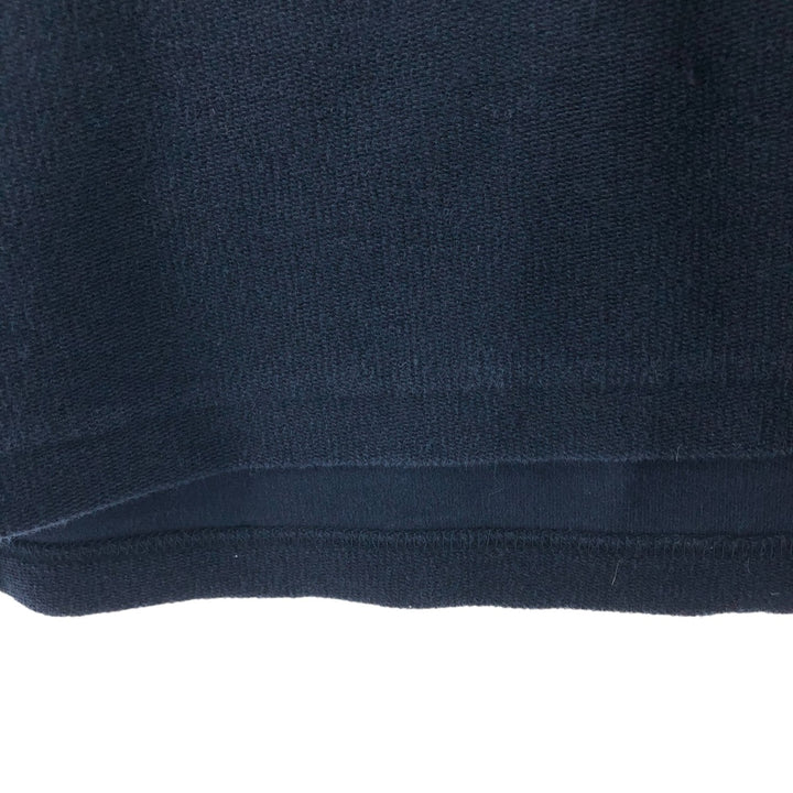 Pendleton High Neck Long T-Shirt, Men's Size L cotton navy blue type Vintage Second Hand