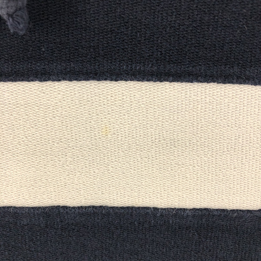 Pendleton High Neck Long T-Shirt, Men's Size L cotton navy blue type Vintage Second Hand